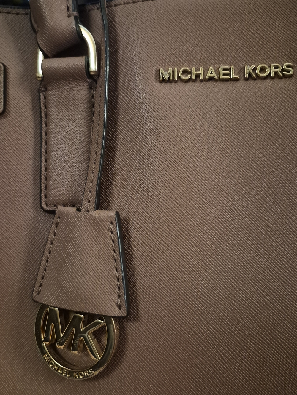 Michael Kors Dusty Rose Dillon Saffiano Satchel-Classic MK Logo
